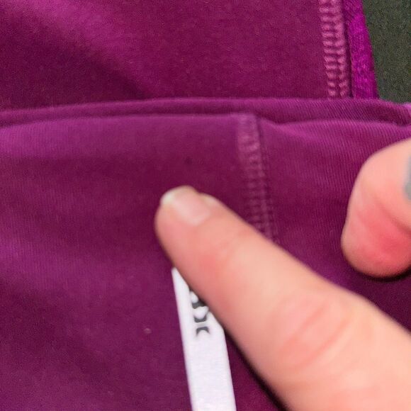 NWT RBX Women's Purple Lace Panel Capri Leggings - Active Wear - Sz. M - Picture 6 of 6